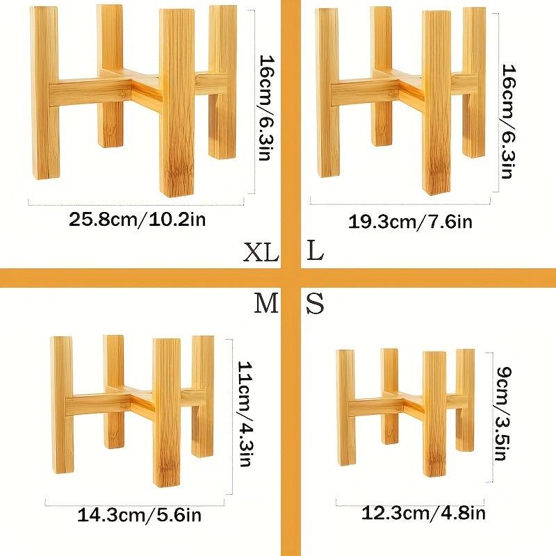 Bamboo Plant Rack Flower Rack Small Plant Pot