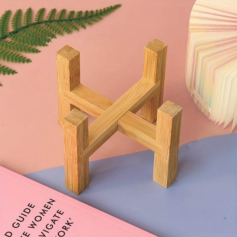 Bamboo Plant Rack Flower Rack Small Plant Pot
