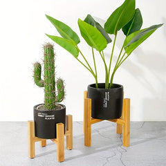 Bamboo Plant Rack Flower Rack Small Plant Pot
