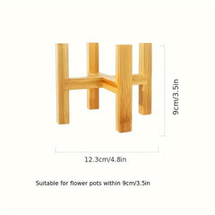 Bamboo Plant Rack Flower Rack Small Plant Pot