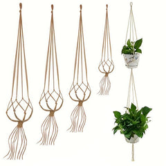 Vintage Hanging Flower Pots Holder Basket Plant Net Basket