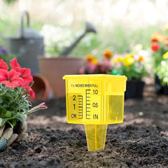 2pcs Portable Rain Gauge Sprinkler for Yard Garden Outdoor - Bright Yellow