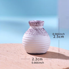 Resin Crafts Vase for Succulent Plant Bonsai Decor
