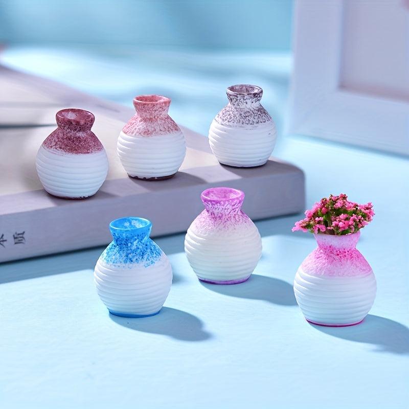 Resin Crafts Vase for Succulent Plant Bonsai Decor