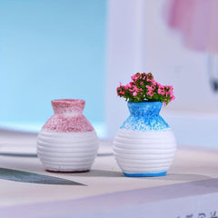 Resin Crafts Vase for Succulent Plant Bonsai Decor