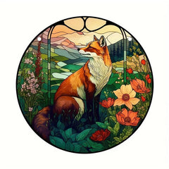 Acrylic Fox Light Catcher Window Hanging Home Garden Decoration