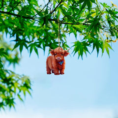 Highland Cow Pendant For Auto Rear Mirror Car Suspension Ornament