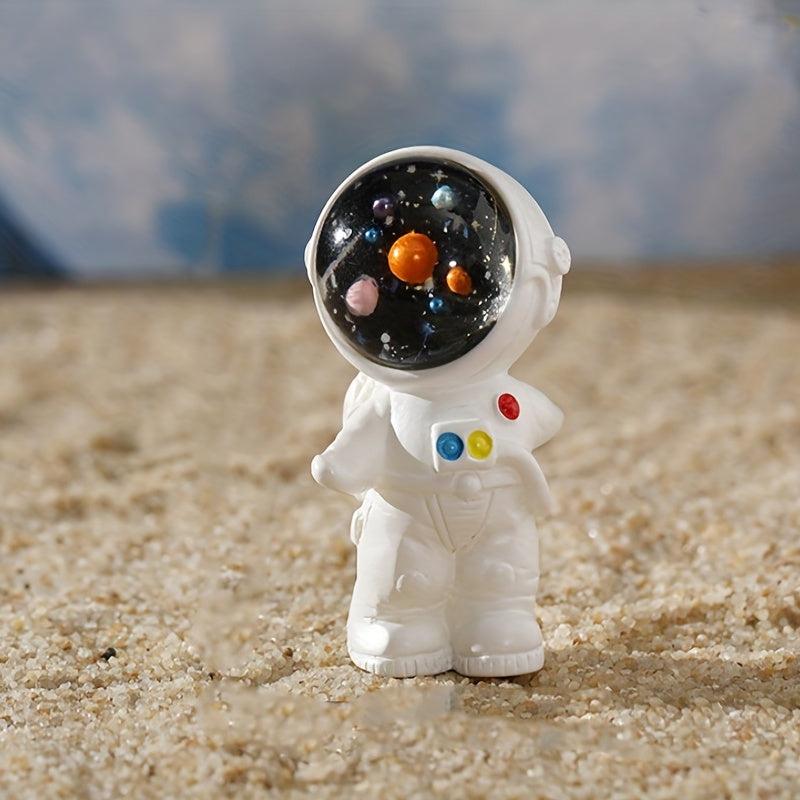 3pcs Astronaut Ornament DIY Micro Landscape Outer Space Gift Garden Decoration