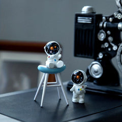 3pcs Astronaut Ornament DIY Micro Landscape Outer Space Gift Garden Decoration