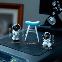 3pcs Astronaut Ornament DIY Micro Landscape Outer Space Gift Garden Decoration
