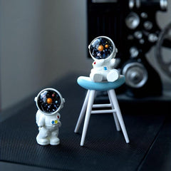 3pcs Astronaut Ornament DIY Micro Landscape Outer Space Gift Garden Decoration