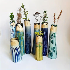 Bohemian Vase Statue Funny Human Vase Home Decoration
