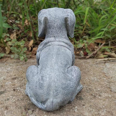Garden Dog Statues Creative Resin Crafts Ornaments Indoor Outdoor Decor