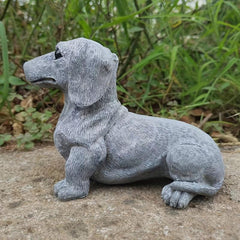 Garden Dog Statues Creative Resin Crafts Ornaments Indoor Outdoor Decor