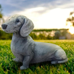 Garden Dog Statues Creative Resin Crafts Ornaments Indoor Outdoor Decor
