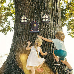 Resin Mini Fairy Doors and Windows for Garden Decor