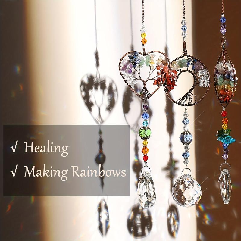 Crystal Tree Of Life Sun Catcher with Prisms