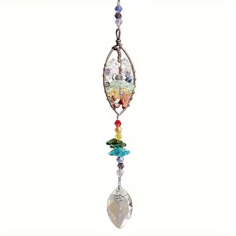 Crystal Tree Of Life Sun Catcher with Prisms