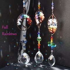 Crystal Tree Of Life Sun Catcher with Prisms