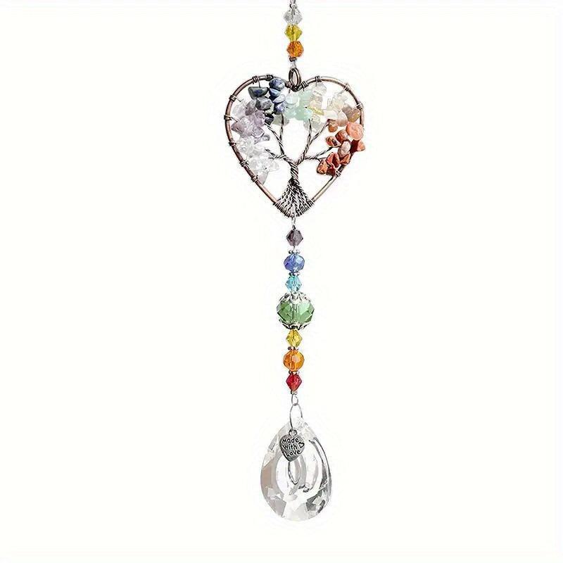 Crystal Tree Of Life Sun Catcher with Prisms