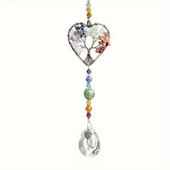 Crystal Tree Of Life Sun Catcher with Prisms