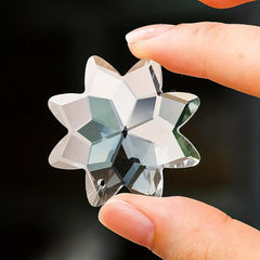 Snowflake Suncatcher Crystal Beads Prisms Chandelier Parts Rainbow Maker