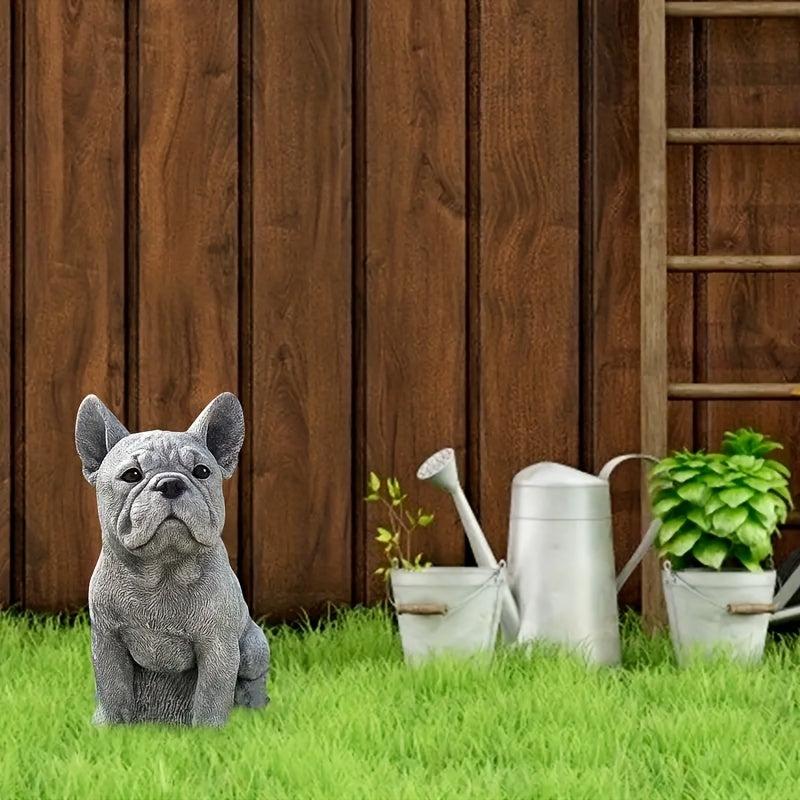 Dog Ornament Statue Resin Decoration Home Garden Yard Outdoor Decor