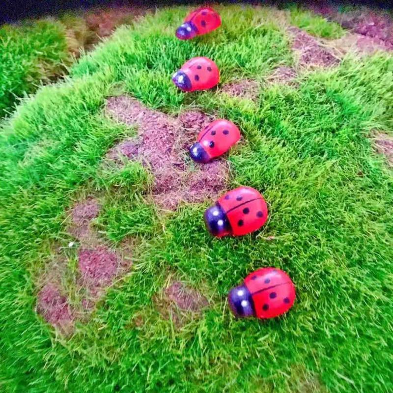 10pcs Garden Ladybug Lawn Ornaments