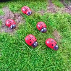 10pcs Garden Ladybug Lawn Ornaments