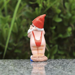 Gnome Dwarf Surfing Resin Ornaments Garden Old Man Figure