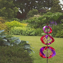 Rotating Metal Windmills Outdoor Decor Strong Wind Resistant