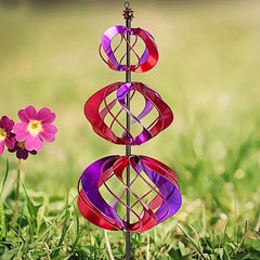Rotating Metal Windmills Outdoor Decor Strong Wind Resistant