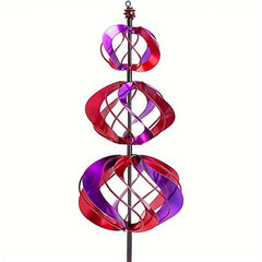 Rotating Metal Windmills Outdoor Decor Strong Wind Resistant