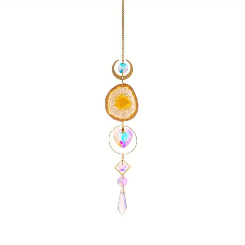 Crystal Agate Sun Catcher for Windows - Hanging Window Decor