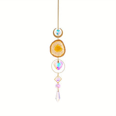 Crystal Agate Sun Catcher for Windows - Hanging Window Decor