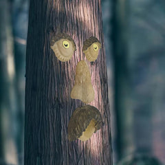 Bark Glowing Tree Face Monster Ornament 8.56 cm