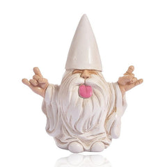 Dwarf in Robe Resin Ornament for Garden Decor