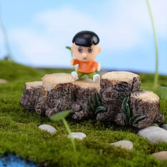 Tree Stump Landscape Ornament for Home Garden Decor