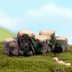 Tree Stump Landscape Ornament for Home Garden Decor