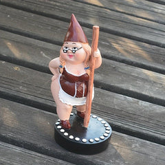 Pole Dancing Gnome Statue Resin Garden Gnome Funny Outdoor Figurine