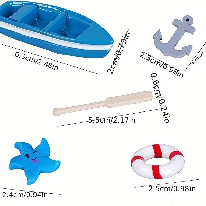 12pcs Beach Style Ornament Kit for Fairy Garden