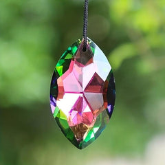 Rainbow Maker Eye Oval Crystal Prism Glass Charm Curtain S