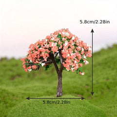 2pcs Simulation Trees Statue Micro Landscape Bonsai Accessories