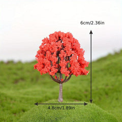 2pcs Simulation Trees Statue Micro Landscape Bonsai Accessories