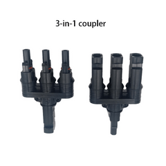 MC4 Cable Coupler 5 in 1 T Type Parallel Connection
