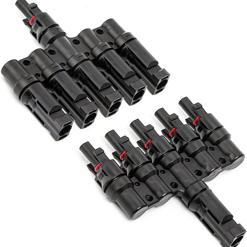 MC4 Cable Coupler 5 in 1 T Type Parallel Connection