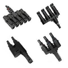 MC4 Cable Coupler 5 in 1 T Type Parallel Connection