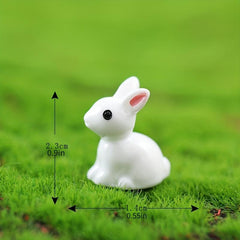 64pc Fairy Garden Animals Mini Ornament Kit Micro Landscape Dollhouse Decor