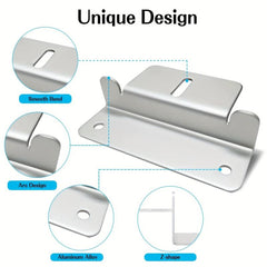 4pcs Solar Panel Mounting Brackets Aluminum Solar Panel Mount With Nuts Bolts