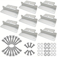 4pcs Solar Panel Mounting Brackets Aluminum Solar Panel Mount With Nuts Bolts